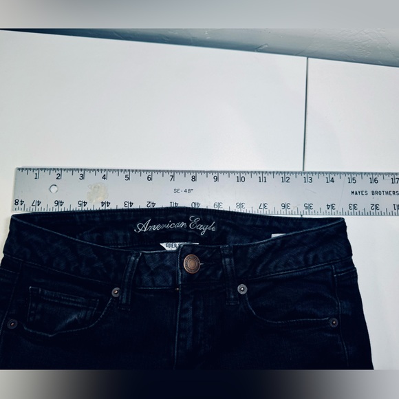 *American Eagle Outfitters Jeans Stretch Dark Denim Wash SZ 6 - Picture 10 of 13